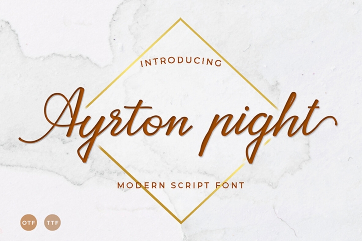 Ayrton Pight Font Font Download