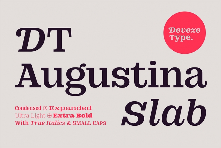 DT Augustina Slab Font Font Download