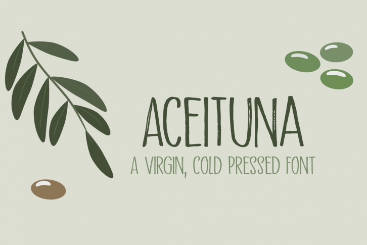 Aceituna Font Font Download