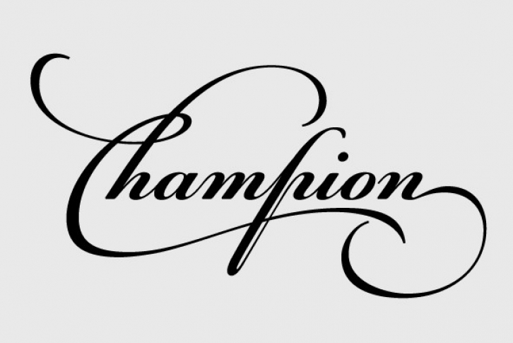 PF Champion Script Pro Font Font Download