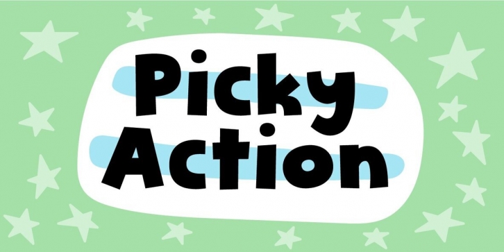 Picky Action Font Font Download