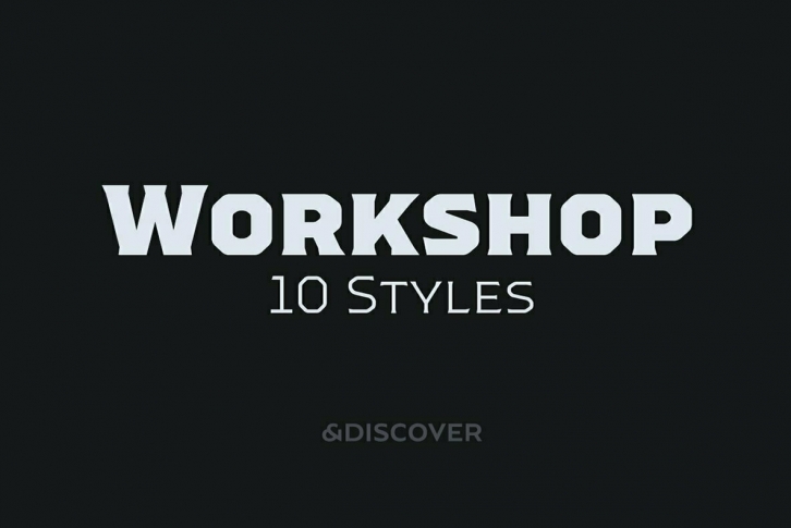 Workshop Font Font Download