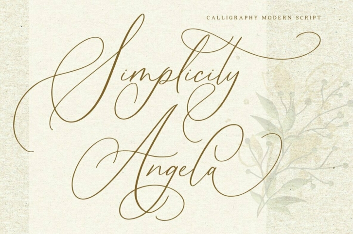 Simplicity Angela Font Font Download