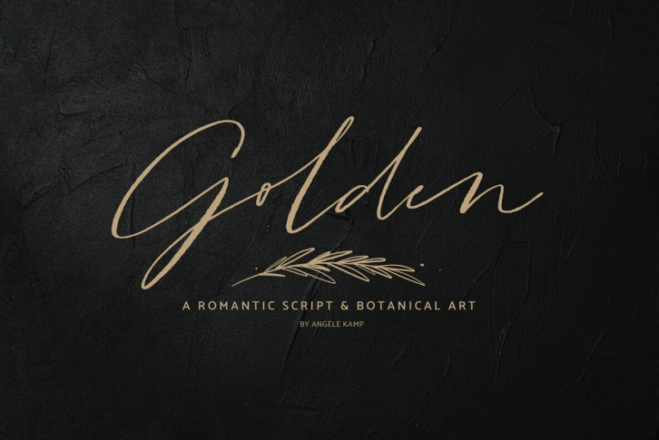 Golden Font Font Download