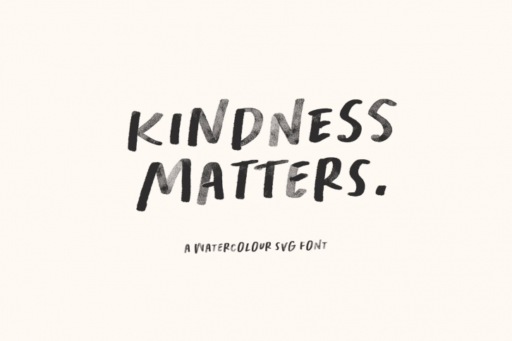 Kindness Matters: The Quirky, All-Caps SVG with a Heart Font Download