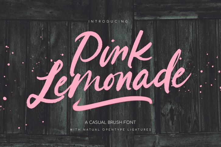 Pink Lemonade: A Bold Brush by Nicky Laatz with Sweet, Casual Curves Font Download