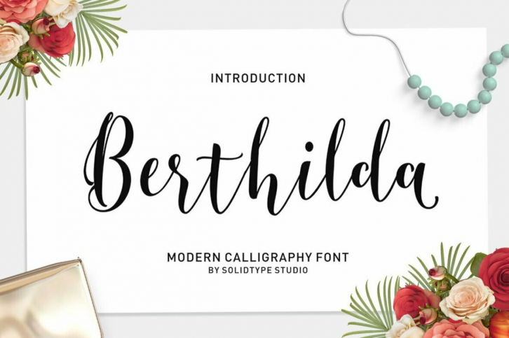 Berthilda Script Font Font Download