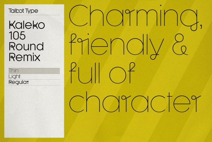 Kaleko 105 Round Remix Font Font Download