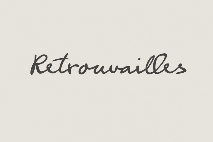 Retrouvailles Font Font Download