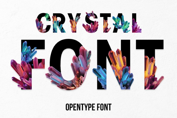 Crystal Inside SVG Font Font Download