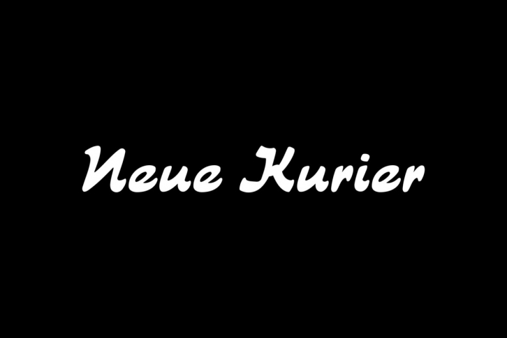 Neue Kurier Font Font Download