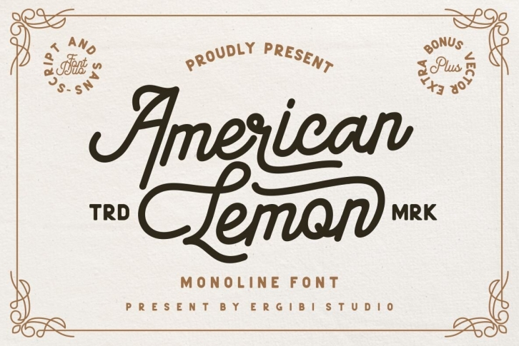 American Lemon Font Font Download