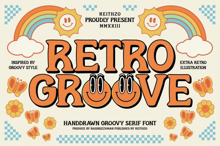 Retro Groove Font Font Download