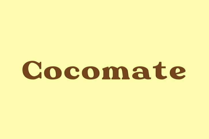 Cocomate Font Font Download
