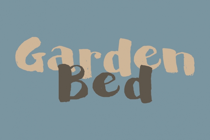 Garden Bed Font Font Download
