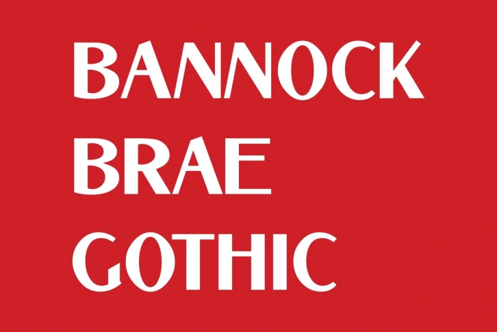Bannock Brae Gothic Font Font Download