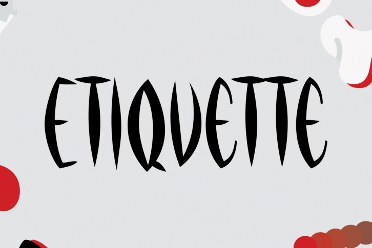 Etiquette Font Font Download