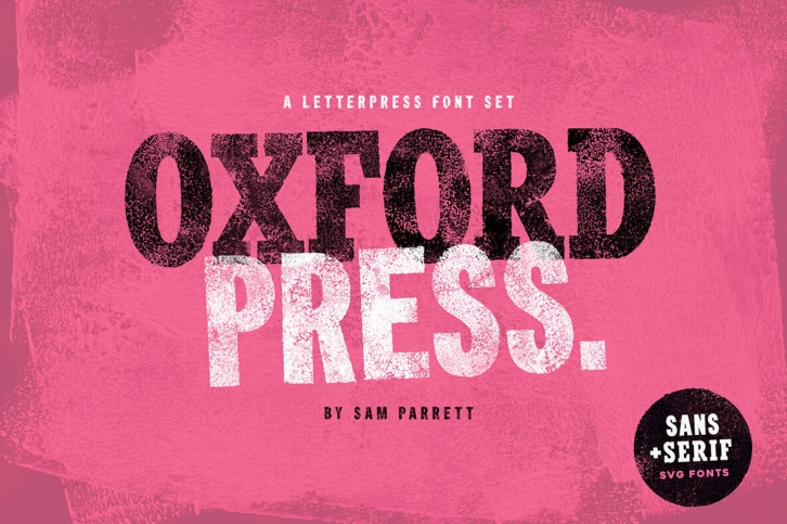 Oxford Press SVG Fonts Font Download