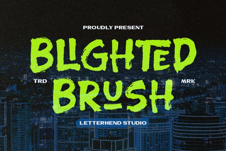 Blighted Brush Font Font Download