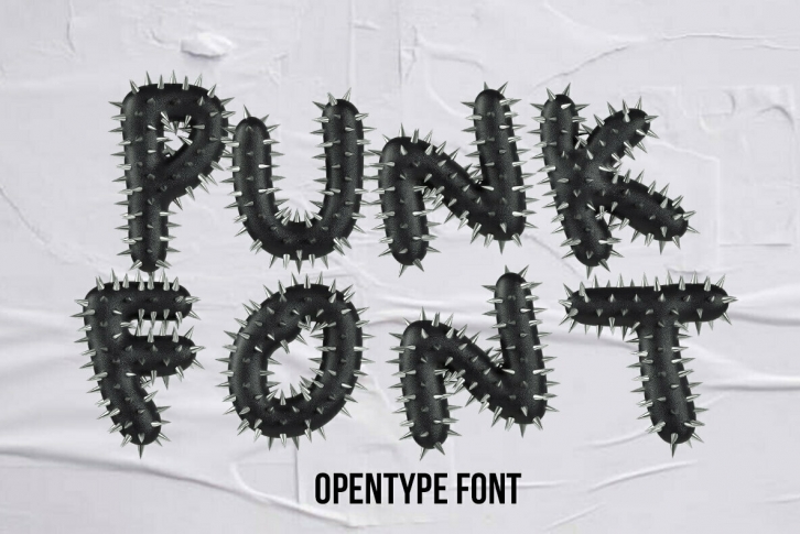 Punk SVG Font Font Download