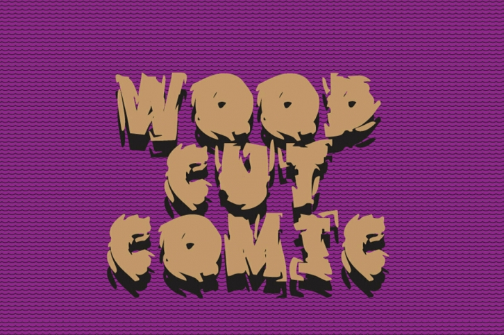Wood Cut Comic Font Font Download