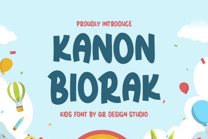 Kanon Biorak - Kids & Playful Font Font Download