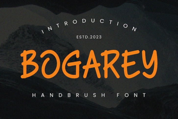 BOGAREY - Handbrush Font Font Download