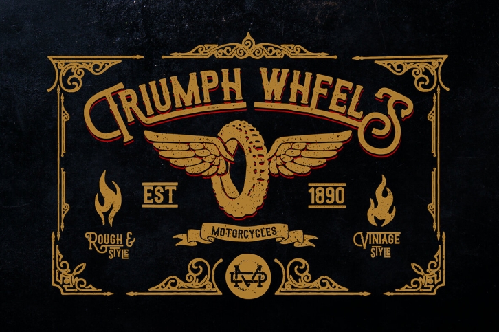 Triumph Wheels Font Font Download
