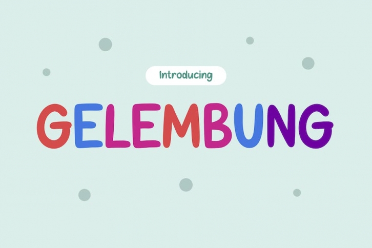 Gelembung - Fun Kids Font Font Download