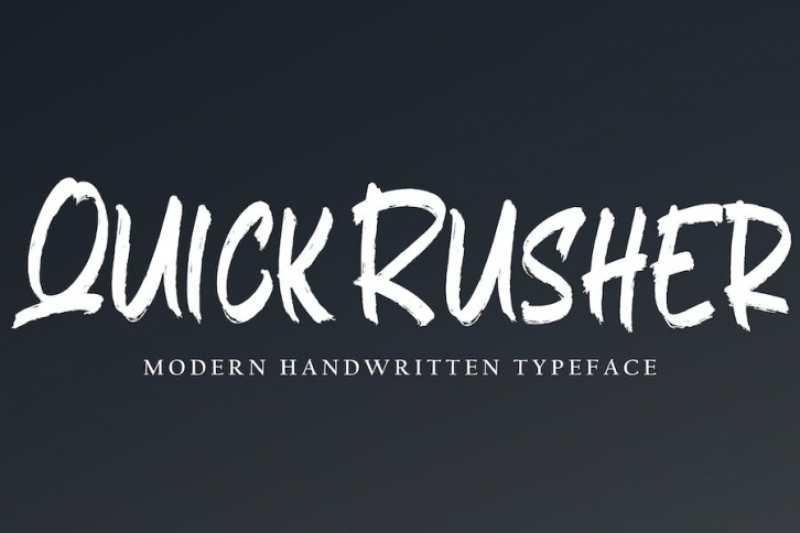 Quick Rusher Font Download