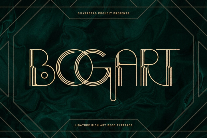 BogArt Deco Font Font Download