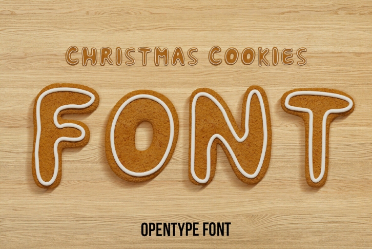 Christmas Cookies SVG Font Font Download