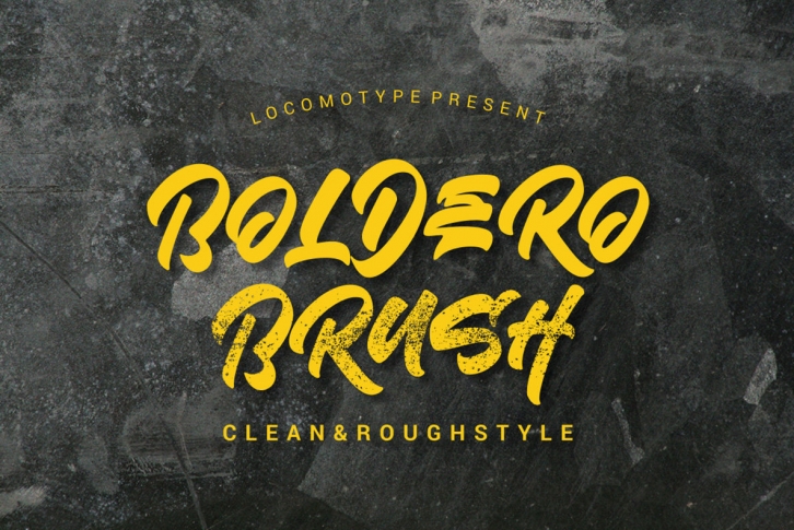Boldero Brush Font Font Download