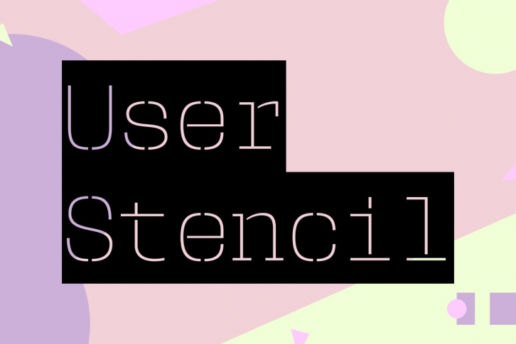 User Stencil Font Font Download