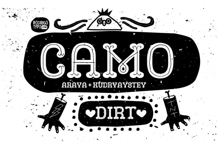 Camo Dirt Font Font Download