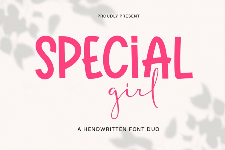 Special girl Font Font Download