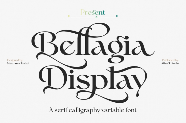 Bellagia Display Font Font Download