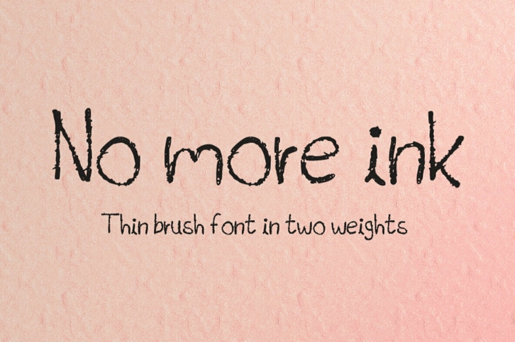 No More Ink Font Font Download