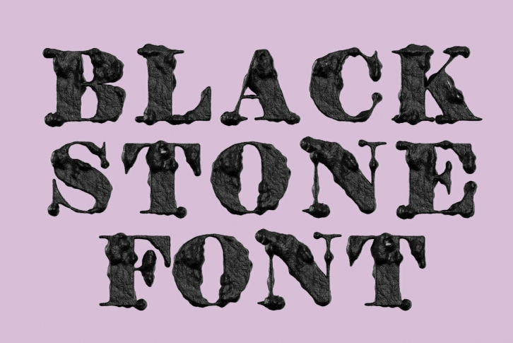 Black Stone SVG Font Font Download