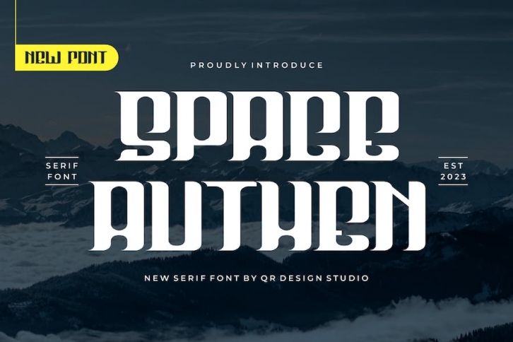 Space Authen - Serif Font Font Download