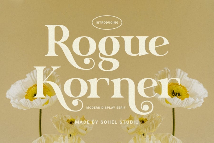 Rogue Korner - Strong Headline Font Font Download