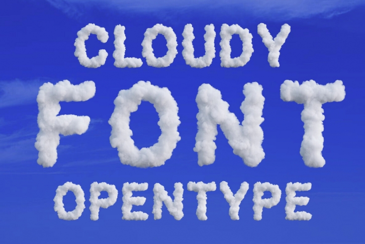 Cloudy SVG Fonf Font Font Download