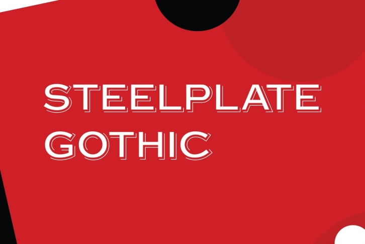 Steelplate Gothic Font Font Download