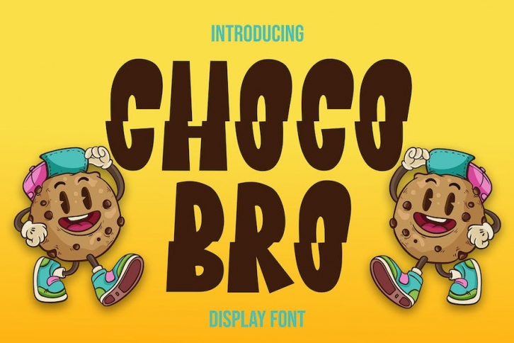 Choco Bro - Fun and Distorted font Font Download