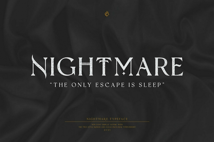 Nightmare Gothic Font Font Download