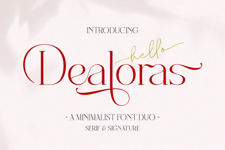 Dealoras Font Font Download