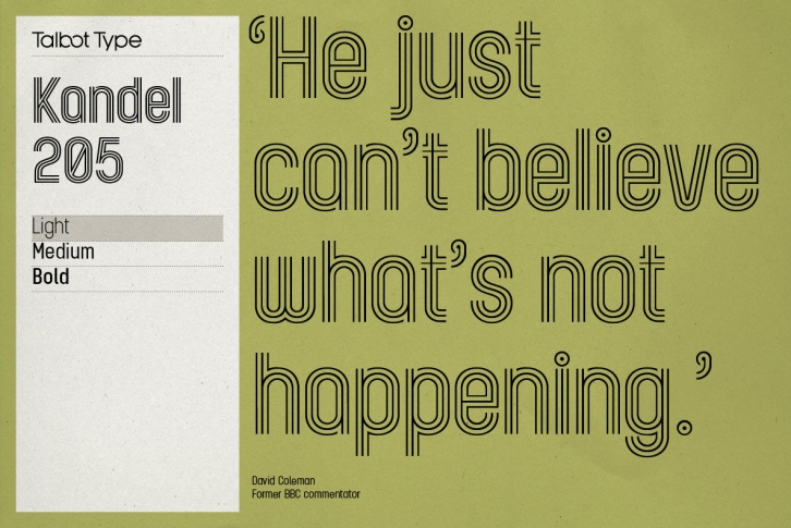 Kandel 205 Font Font Download