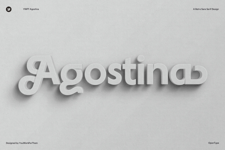 YWFT Agostina: A Modern Sans Serif Typeface Font Download