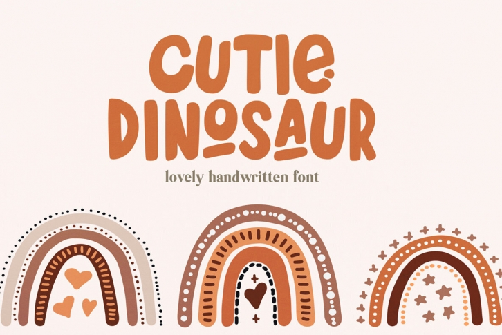 Cutie Dinosaur Font Font Download