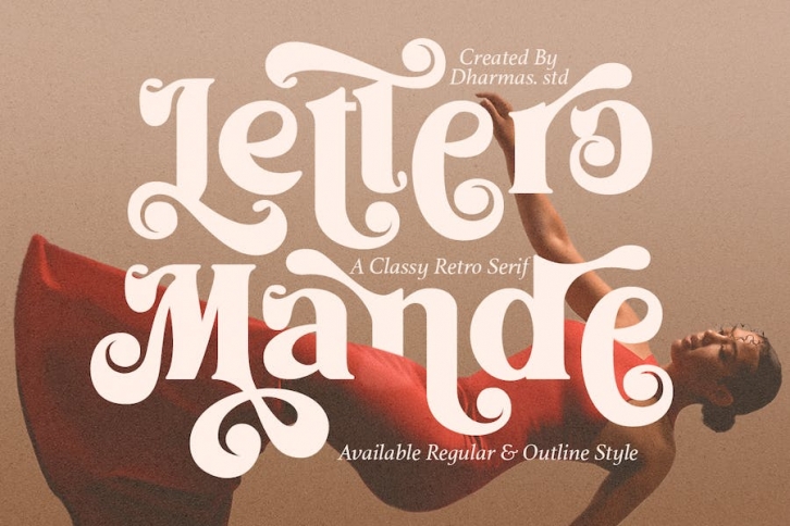 Lettero Mande - Luxury Modern Retro Font Download